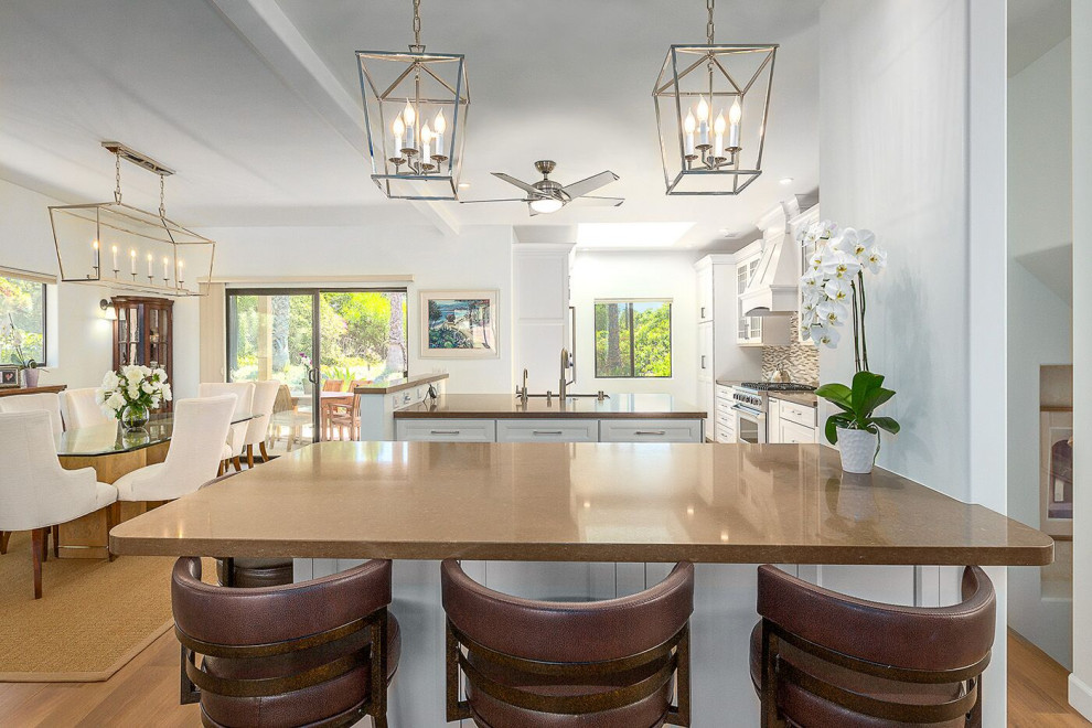 Transitional home design photo in Santa Barbara