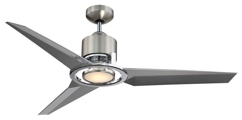 Savoy House 52-210-3SV-SNCH Satin Nickel/Chrome/Silver Starling 3 Blade Ceiling