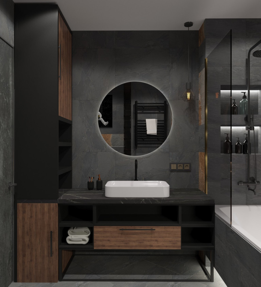 Ванная с окном в ЖК Норд