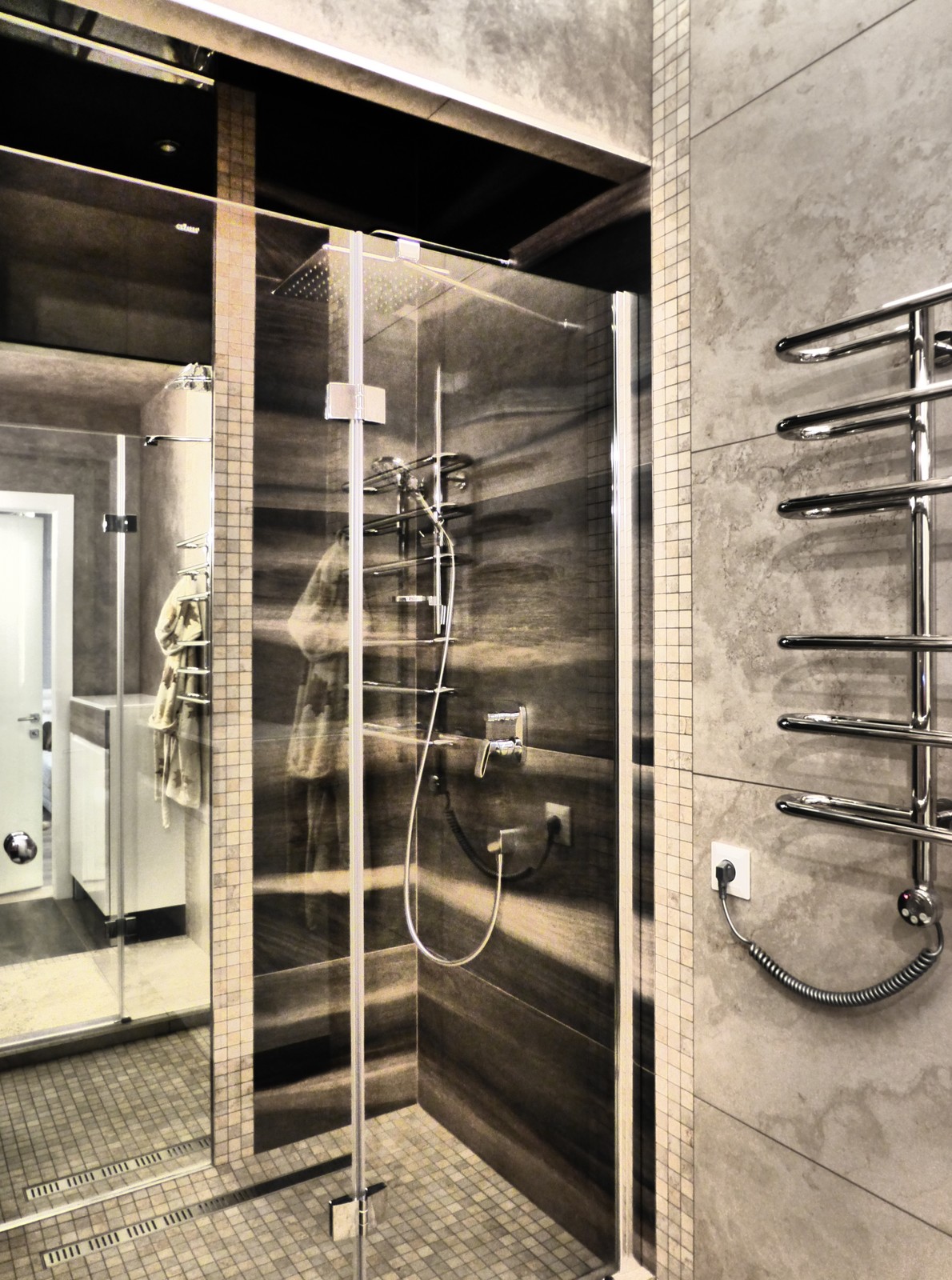 санузел в стиле лофт