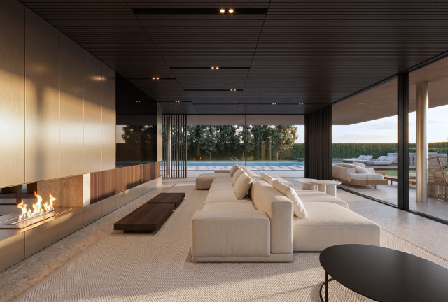 Villa Edelstein contemporary-vardagsrum