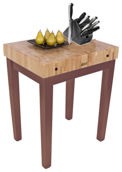 John Boos 30x24 Chefs Block 13pc Henckels Knife Set