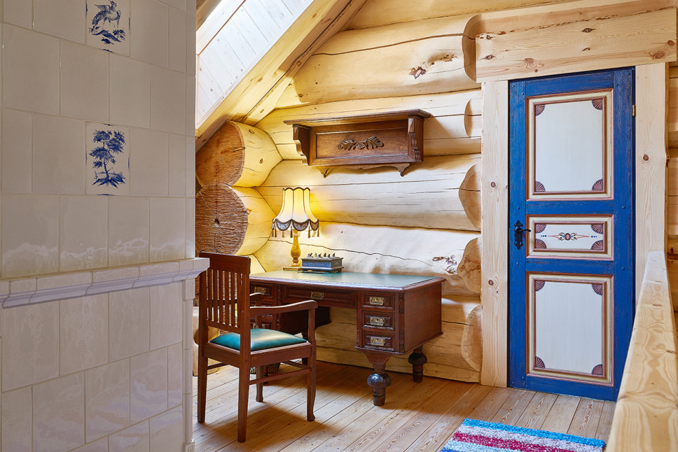 Интерьер деревянного дома в русском стиле