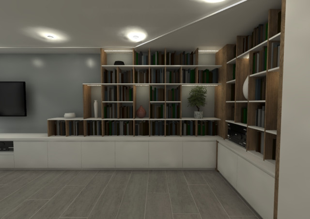 RENOVATION D'UNE MAISON MITOYENNE contemporary-vardagsrum