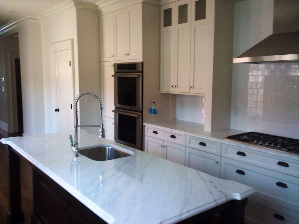 Inspiration for a transitional kitchen remodel in Boston