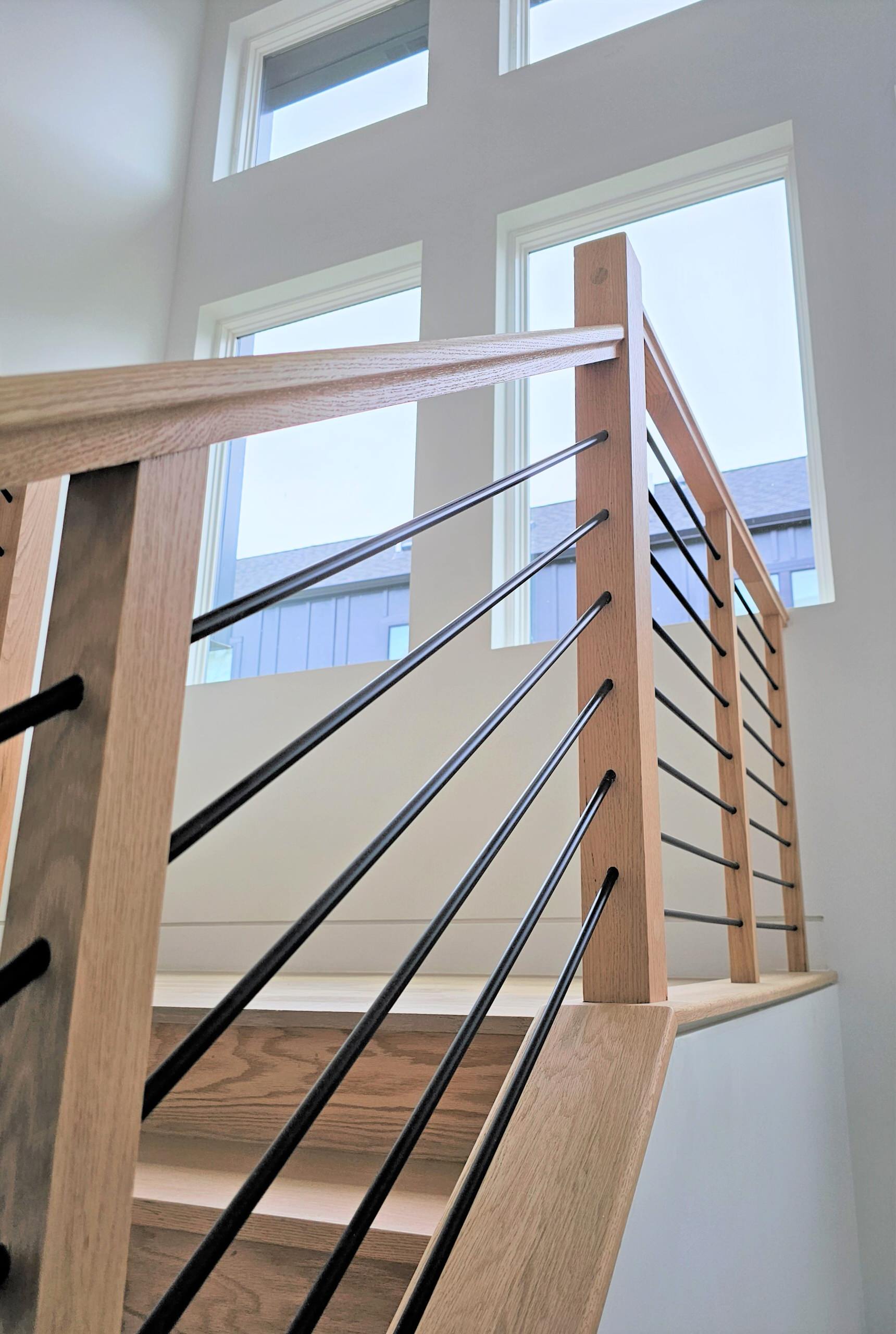 108_Red Oak Stairs in Light Filled Space, Fairfax, VA 22031