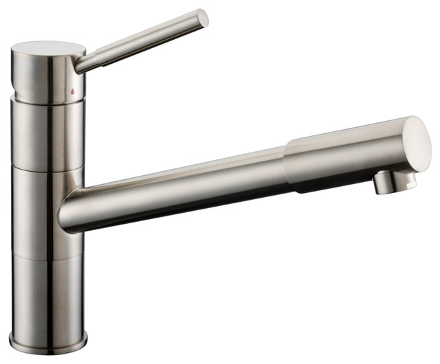 Dawn Single Lever Pull Out Kitchen Faucet Brushed Nickel