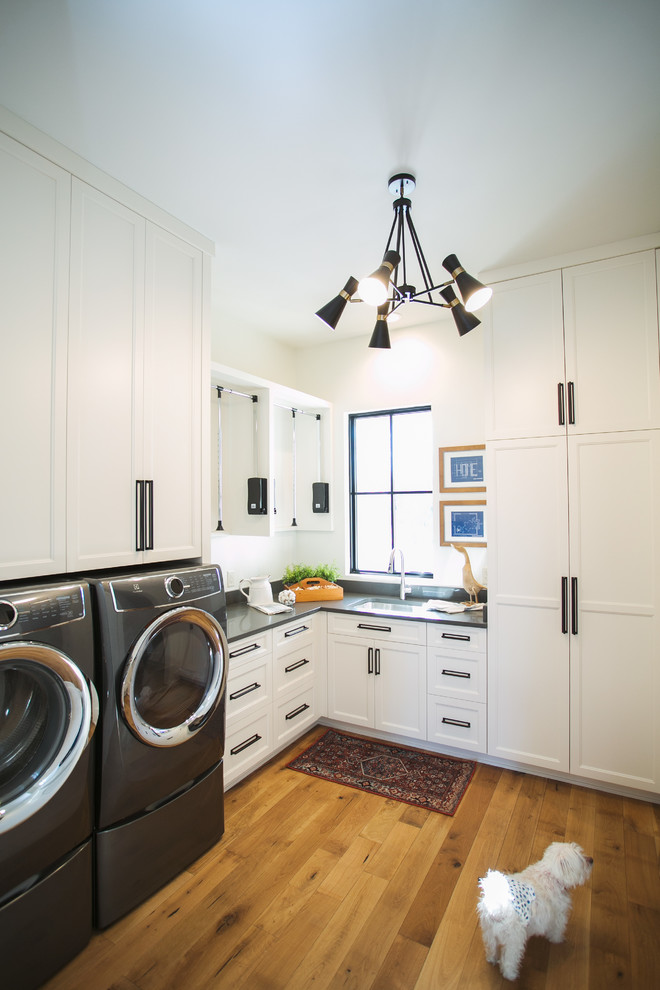 Inspiration for a transitional laundry room in Indianapolis.