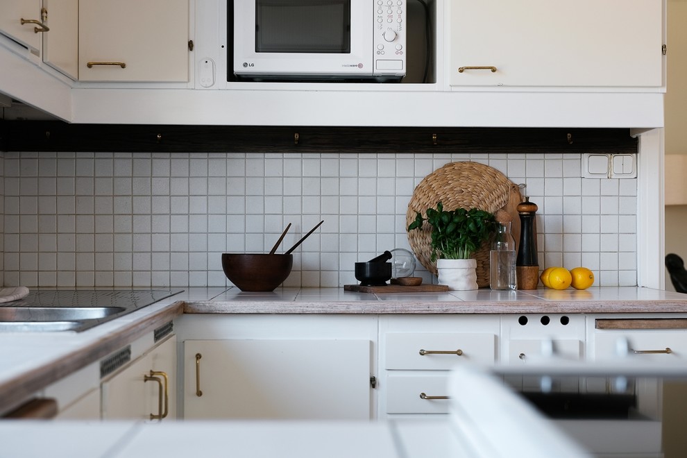 Inspiration för ett skandinaviskt kök