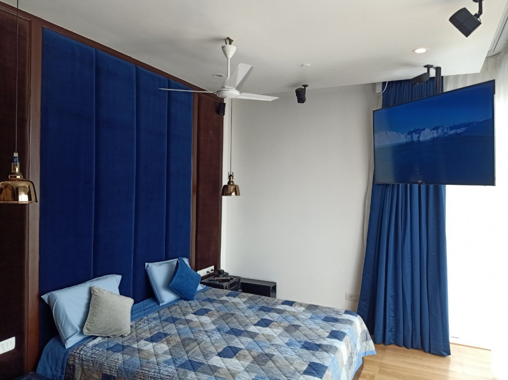 Example of a minimalist bedroom design in Chennai
