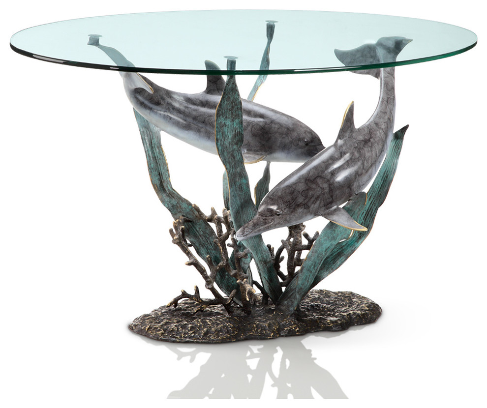 Dolphin Duet Coffee Table by SPI Home