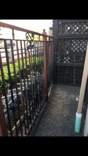 Wrought Iron Fence Renewed & Repainted.