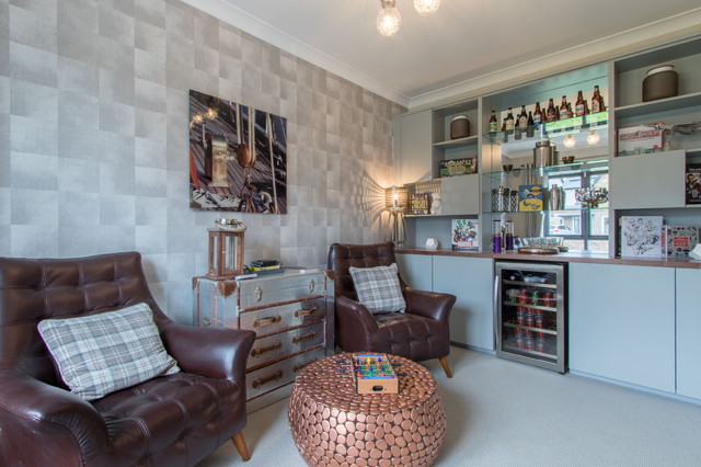 Hazelbrook eclectic-home-bar