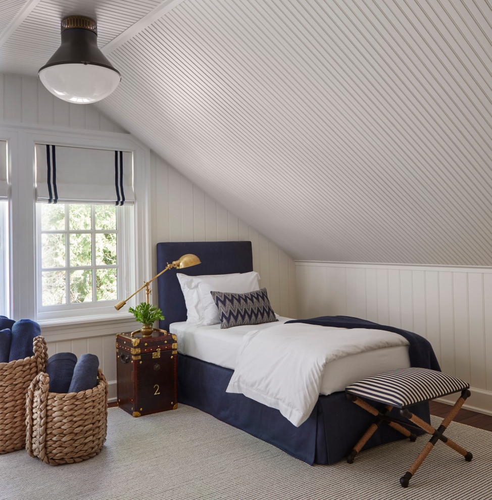 Example of a beach style bedroom design in Grand Rapids