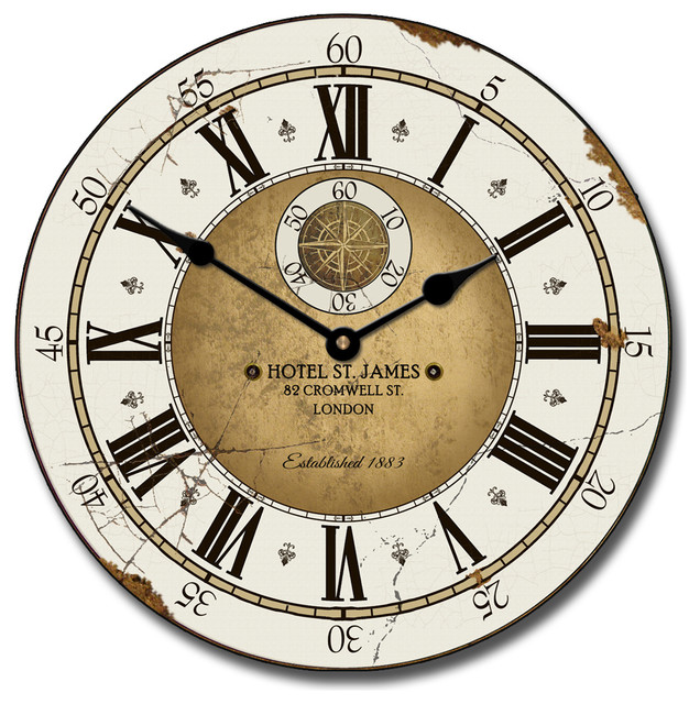 St James Hotel London Clock Farmhouse Wall Clocks By Em And Enterprises - London Clock Company Wall Clocks Australia St James Hotel London Clock Farmhouse Wall Clocks By Em And Enterprises - London Clock Company Wall Clocks Australia