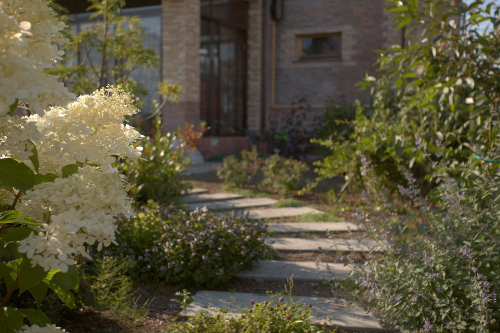 Отражение в каплях росы