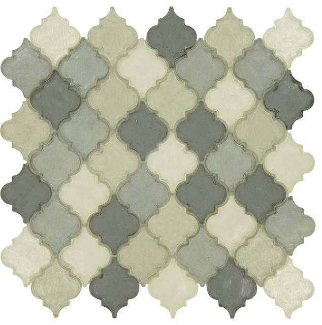 iridescent arabesque tile