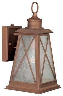 Vaxcel Lighting OP25595RC Antique Red Copper Orleans 1-Light Outdoor Post Light