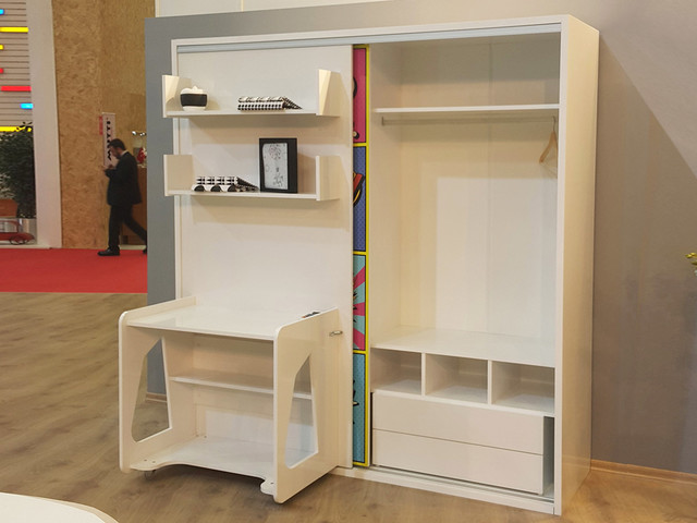 Studio 5 Twin Wall Bed System With Desk New York By Wall Bed Place