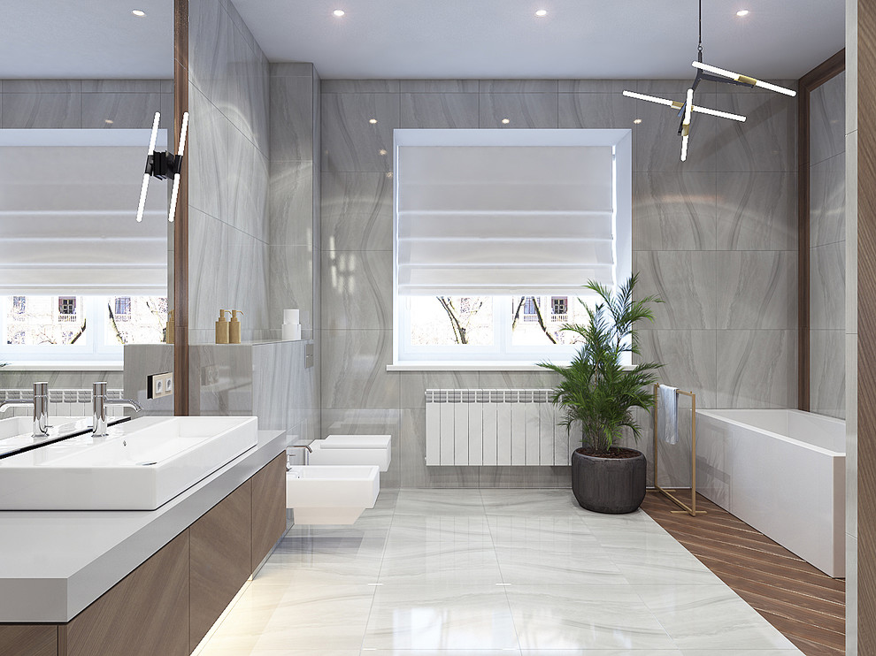 Ванная комната в доме.