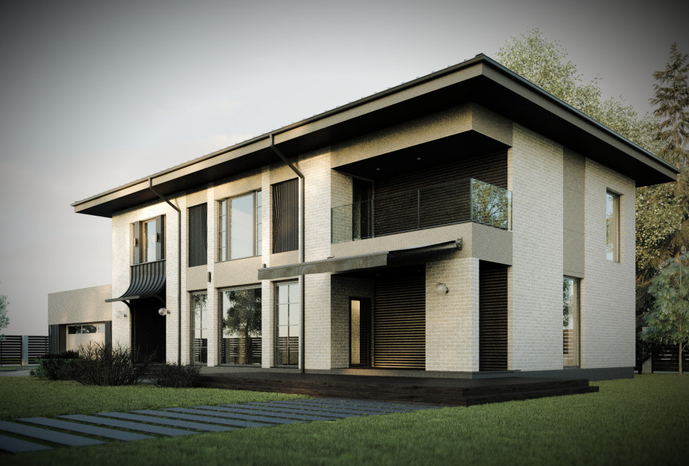 Загородный дом в стиле современный ар-деко