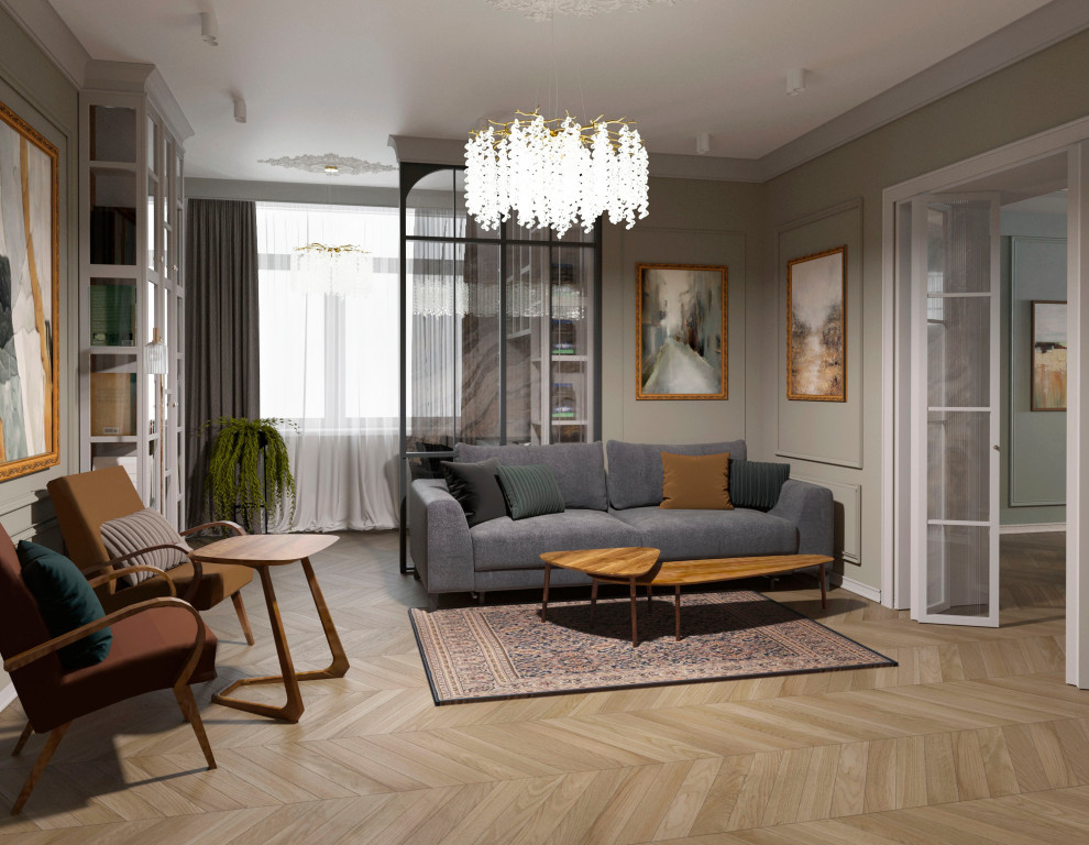 Историческая квартира в Москве, 157 м2