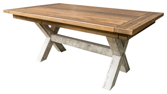 Parker Extendable Farmhouse Table, Natural, 42x78