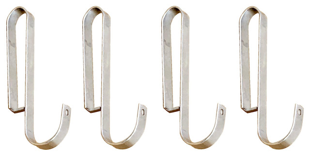 Utensil Clip Hooks - (Set of 4), Flat Bar