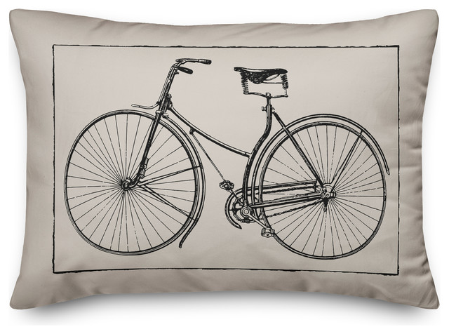bicycle throw pillows