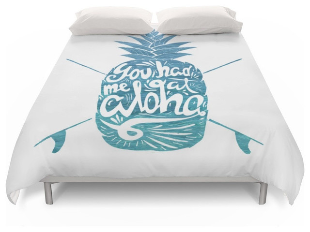 You Had Me At Aloha Duvet Cover Tropical Duvet Covers And