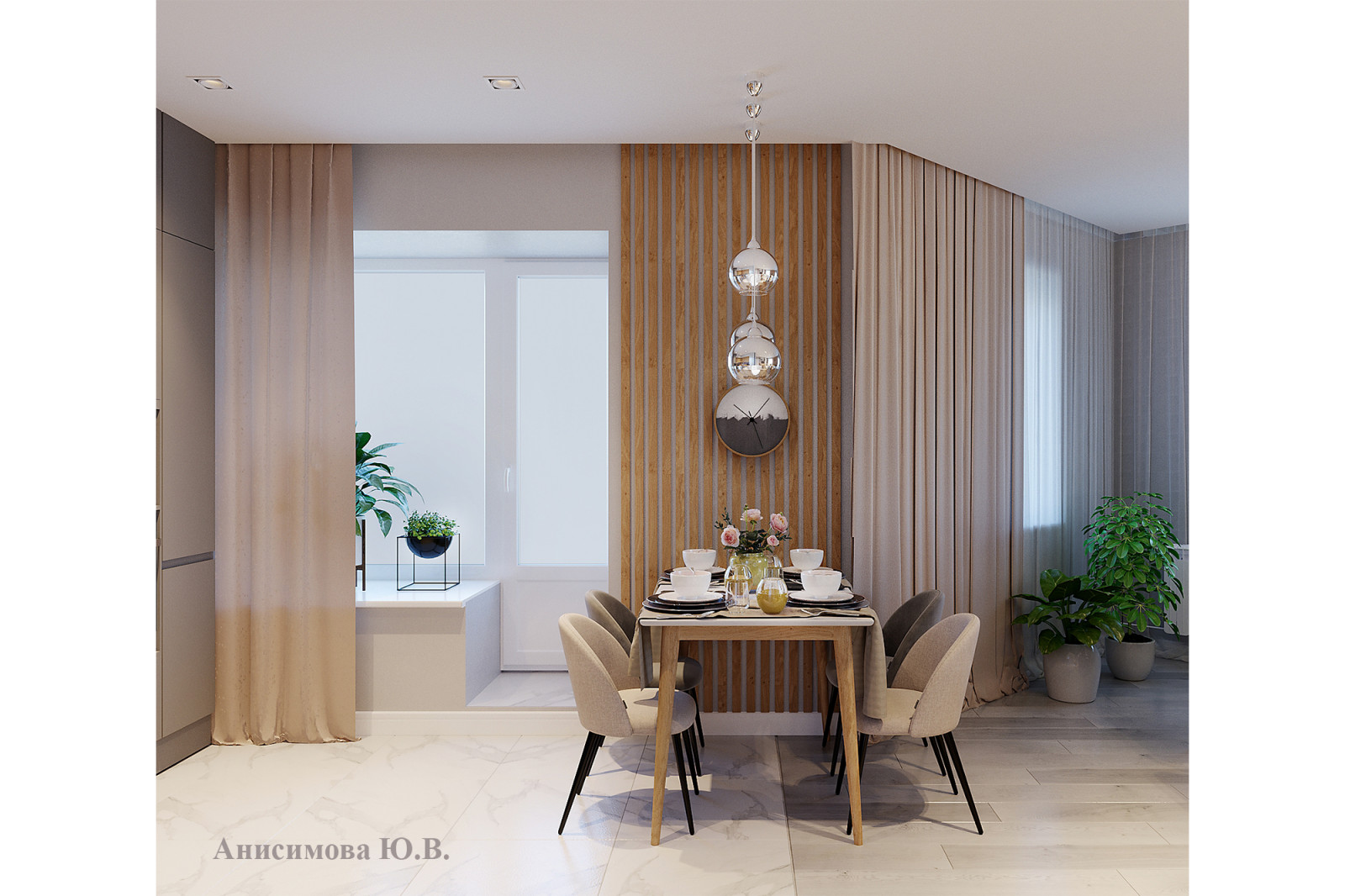 Кухня-гостиная, г. Томск, 2021 г.