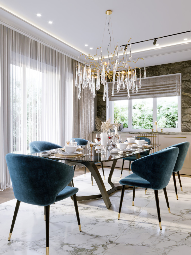 Интерьер загородного дома 280 кв.м КП Вешки