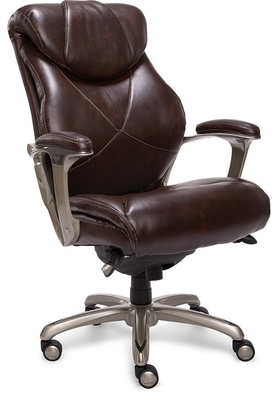 LaZBoy Cantania Executive Office Chair Black Bonded Leather