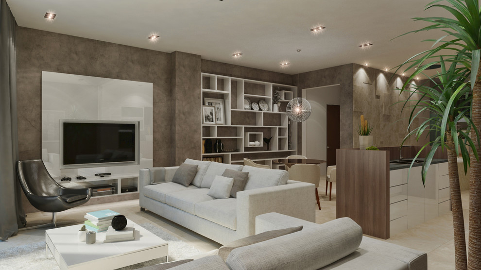 Дизайн квартиры-студии у моря