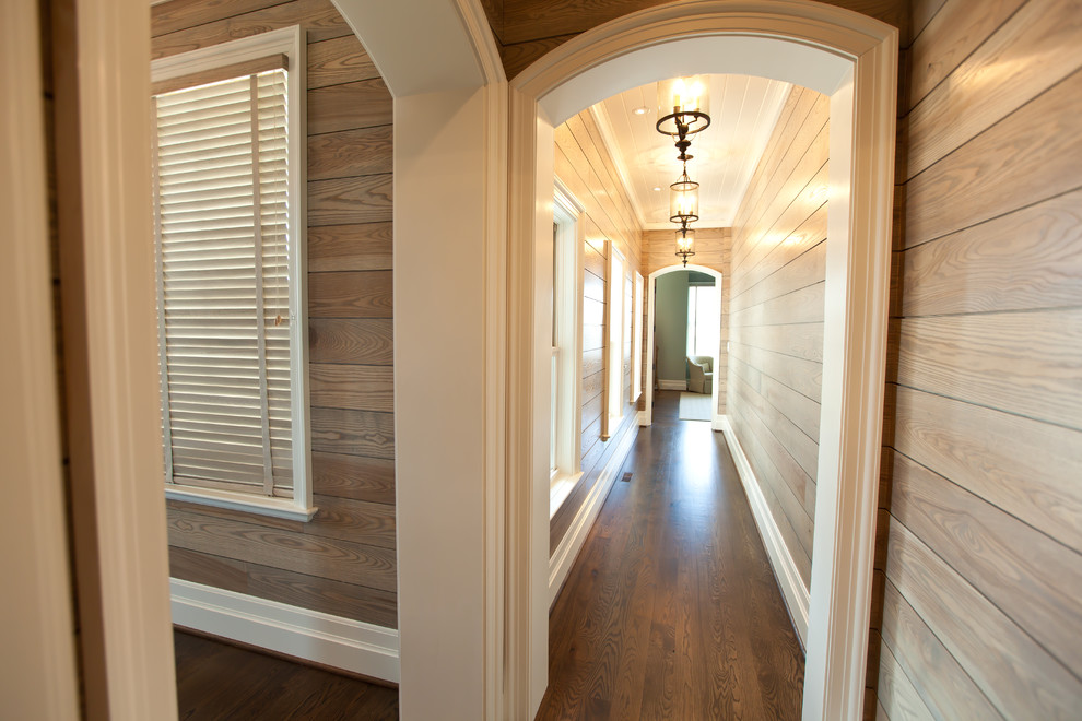 This is an example of a beach style hallway in Raleigh.