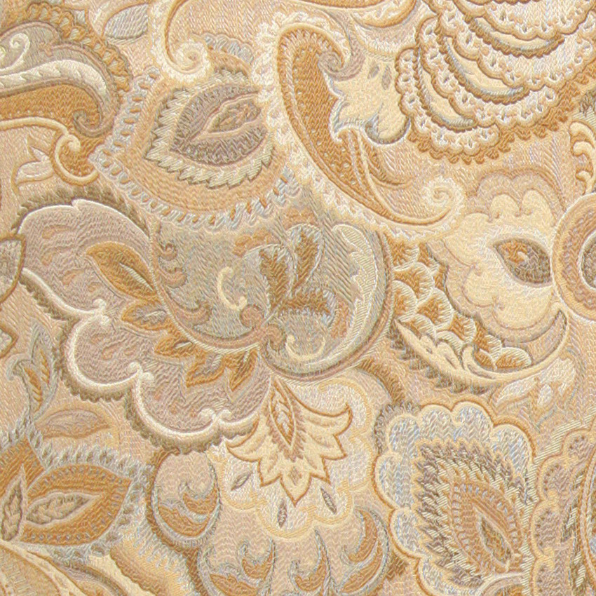 Gold And Beige Abstract Floral Upholstery Fabric By The Yard Contemporary Upholstery Fabric