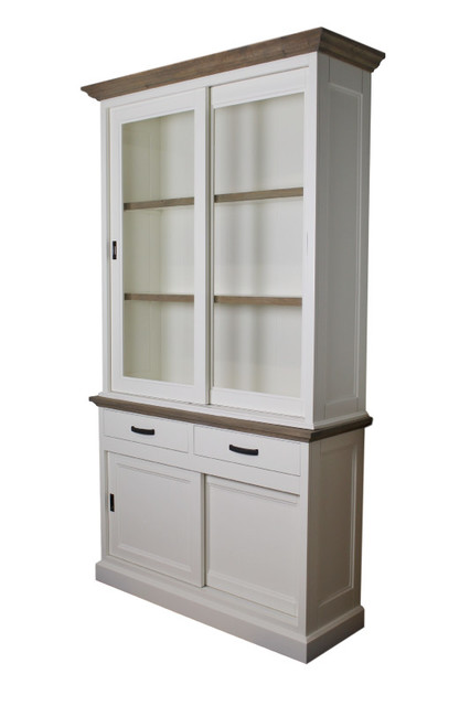 Provence Display Cabinet, Grey Oak