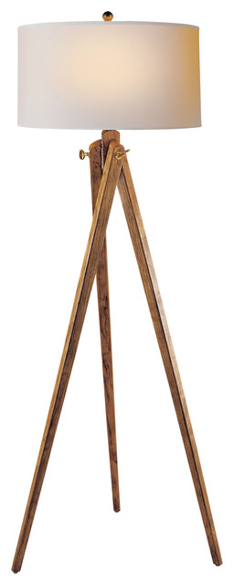 Tripod Floor Lamp In French Wax With, Circa Lighting Floor Lamps