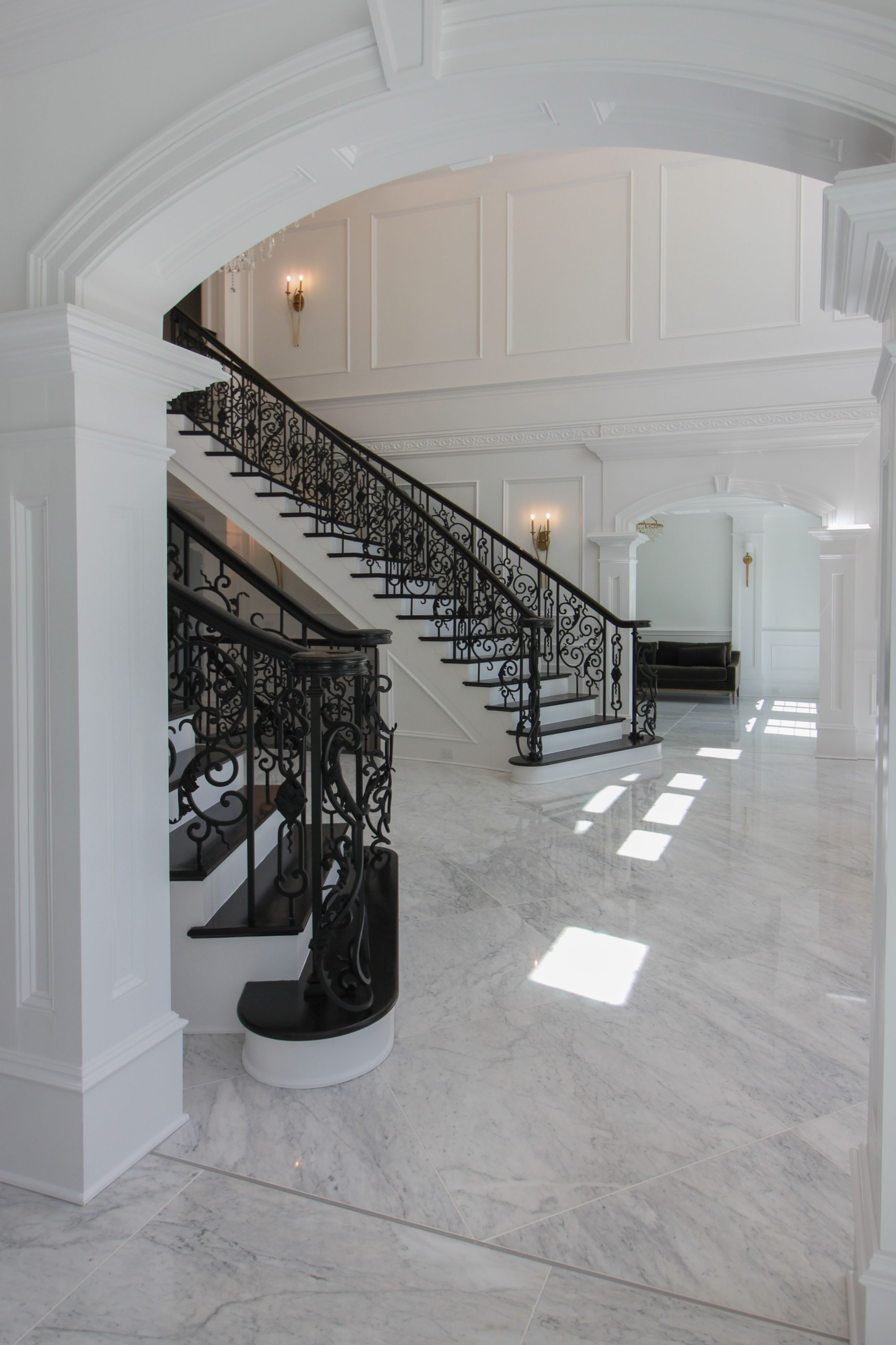 92_Grand Double Staircase in Exquisite Custom Home, Great Falls VA 22066