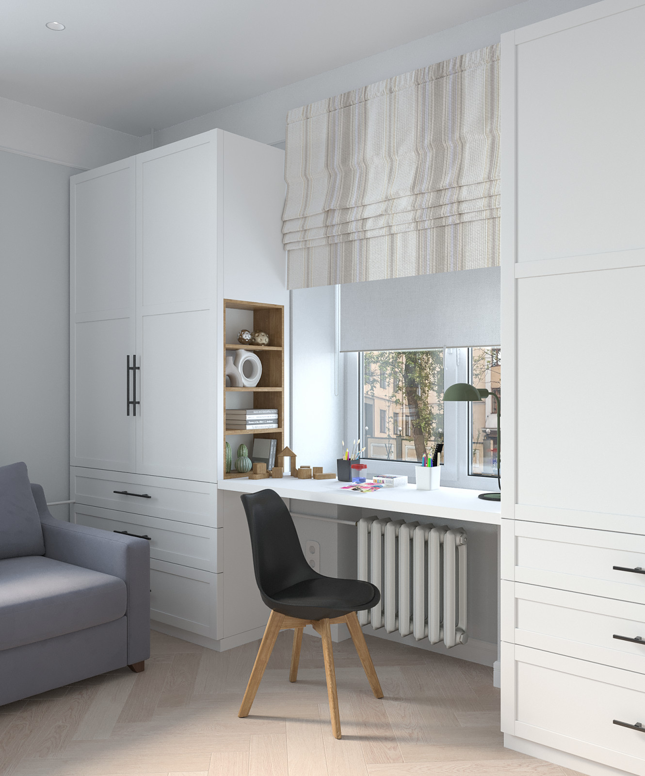 Светлая квартира в "сталинке"