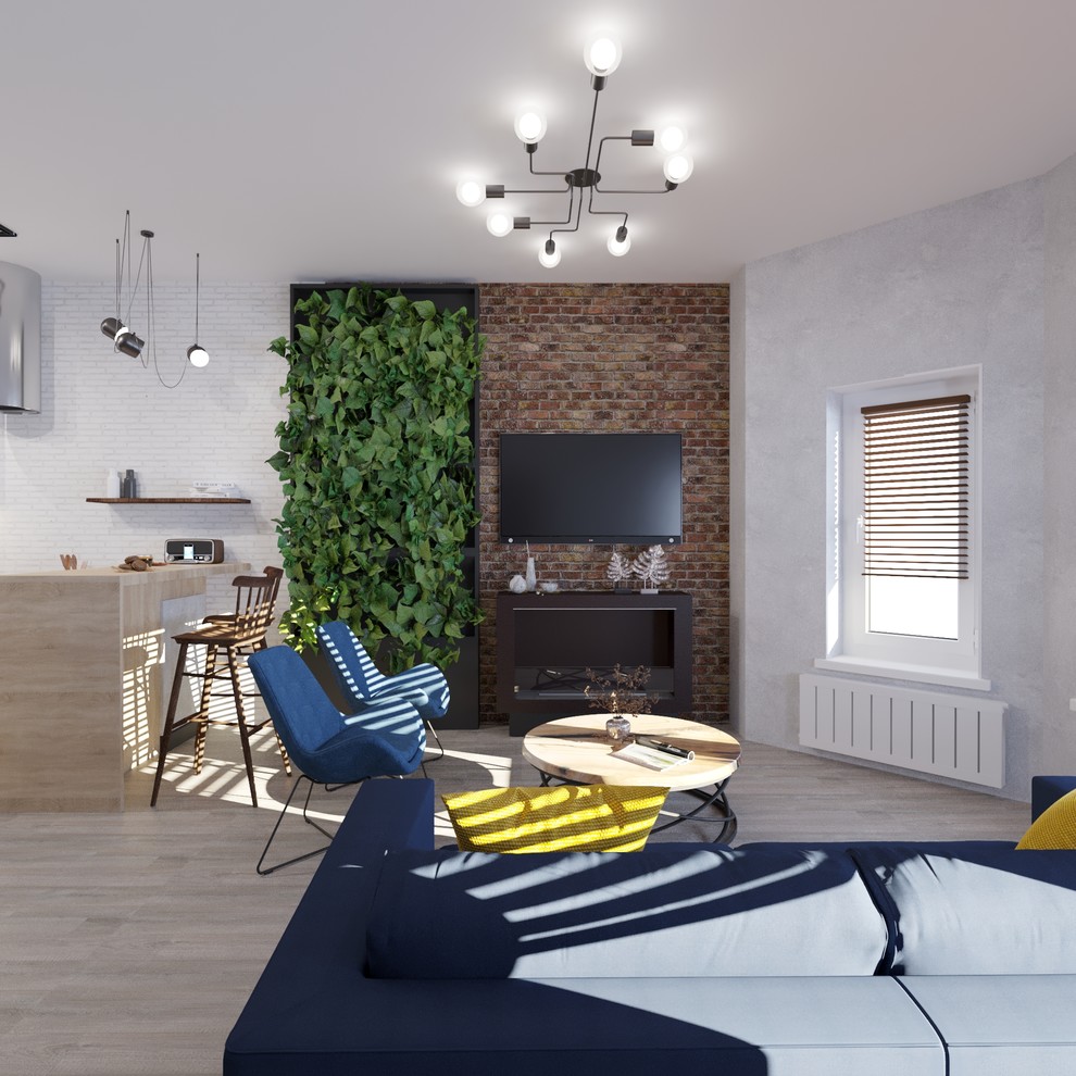 Кухня-гостиная лофт