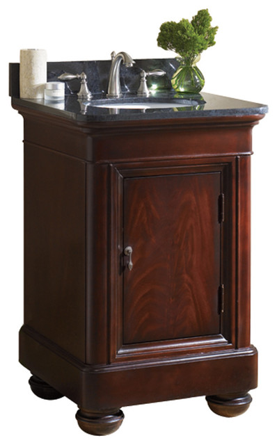 Mount Vernon 24 Vanity Merlot Black Granite Top Traditional Vanity Merlot Black Granite Top