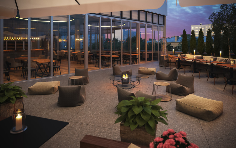 летняя терраса ресторана Локал