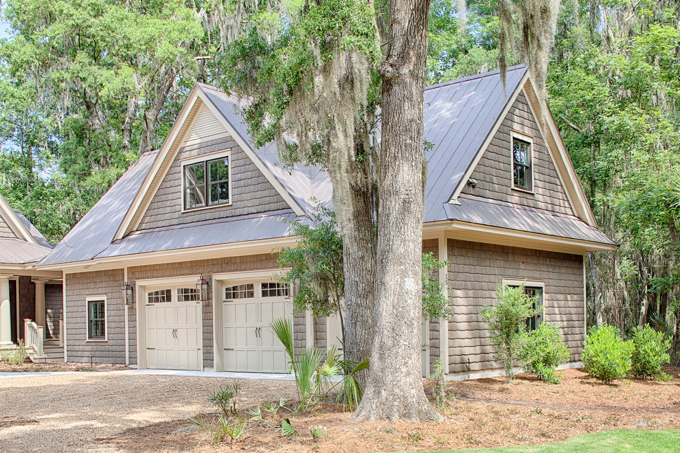 Inspiration for a large timeless detached garage remodel in Grand Rapids