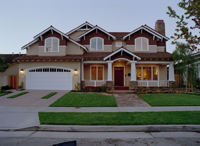 California Craftsman Style Home - Traditional - Exterior - Orange
