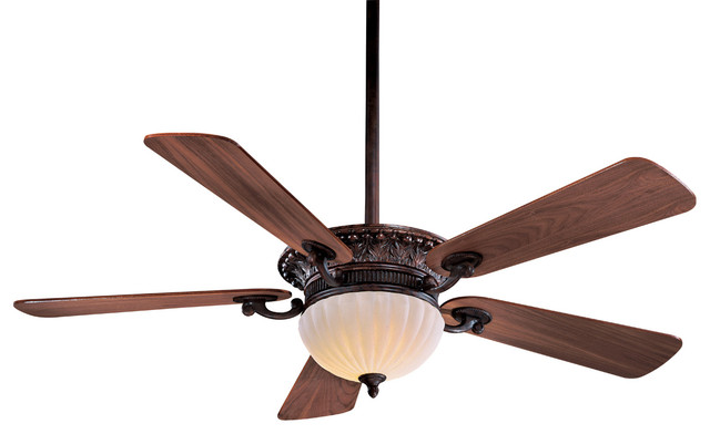 Ceiling Fan Belcaro Walnut With Aged Champagne Glass Victorian