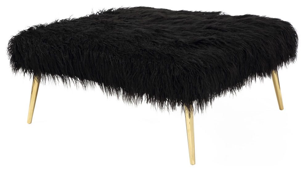 Lammy 36" Square Ottoman Midcentury Footstools And Ottomans by