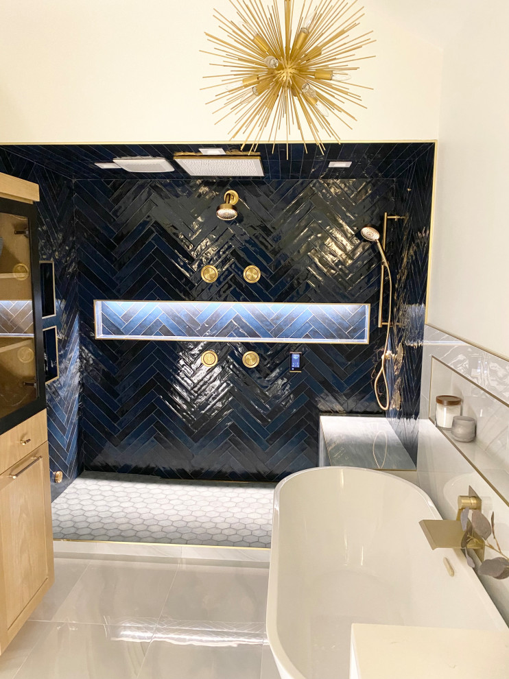 Milton Blue bathroom