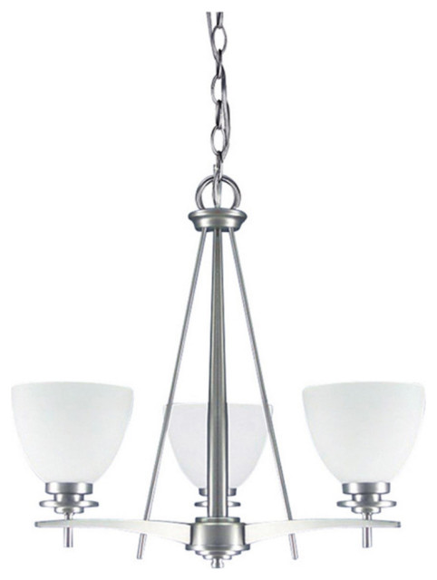 Canarm New Yorker 3-LT Chandelier ICH256A03BPT, Brushed Pewter