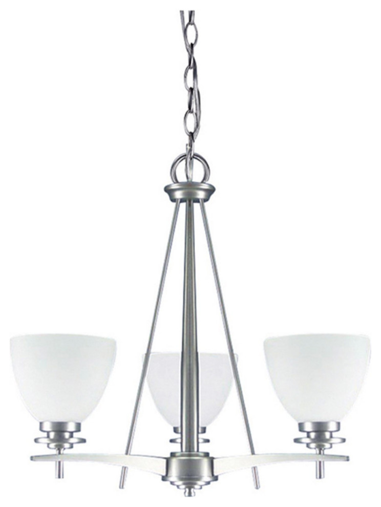 Canarm New Yorker 3-LT Chandelier ICH256A03BPT, Brushed Pewter